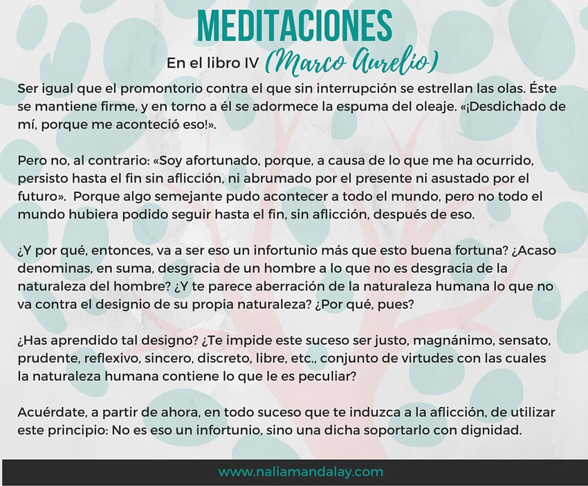 meditaciones libro IV Marco Aurelio